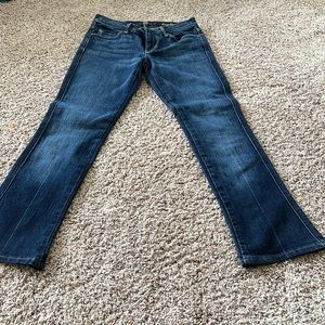 Low rise bootcut jeans
